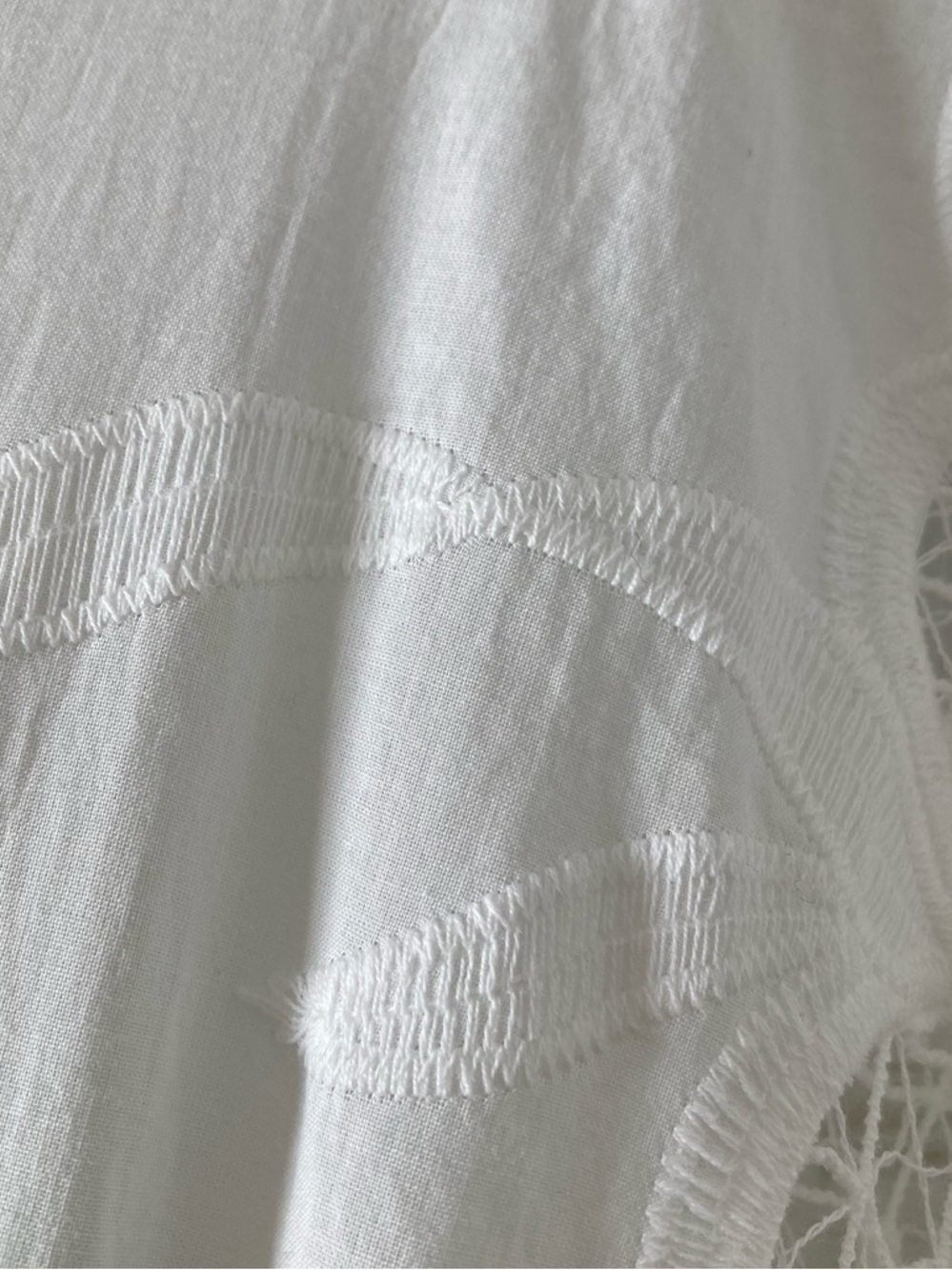 Farm Rio Richelieu embroidered tiered midi lace dress - Picture 8 of 10